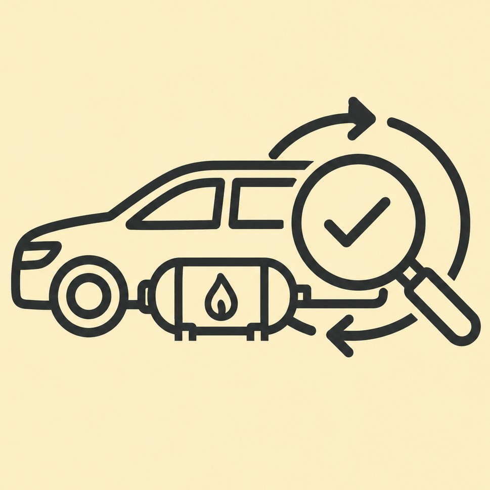 Gaswiederholungsprüfung Icon
